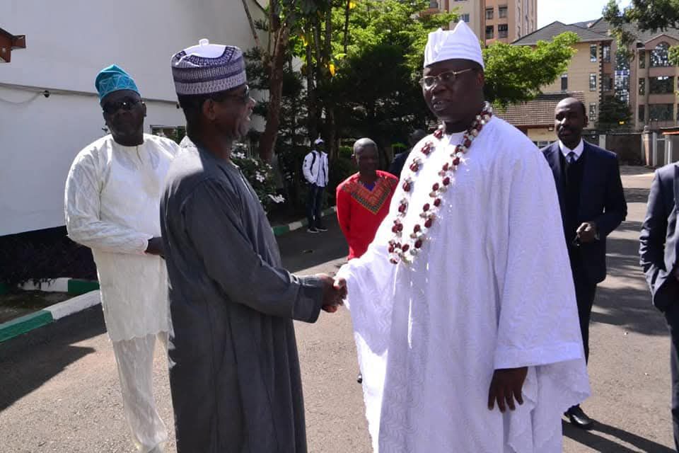 Gani Adams (Iba, Dr.) paid a visit to the Nigerian High Commission in Kenya