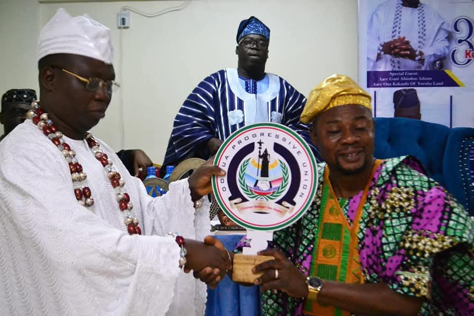 The installation of Chief Emmanuel Ajenifuja as coordinator of the Oodua Progressive Union (OPU), Kenya Chapter